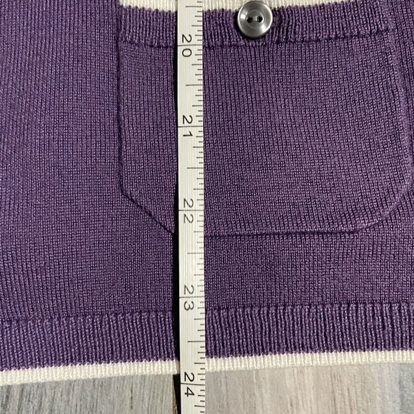 Lands End Purple Cardigan XS - Picture 5 of 8